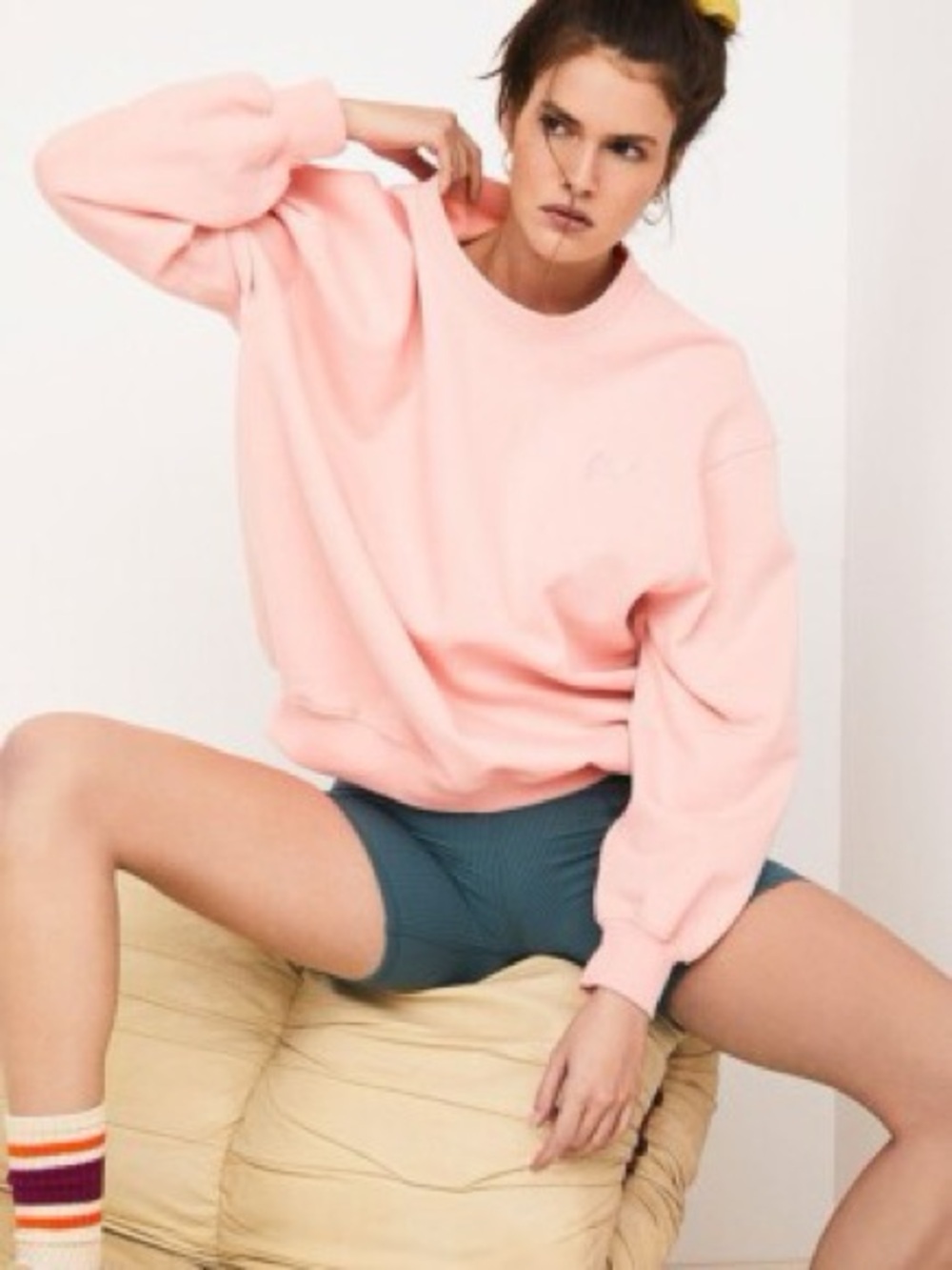 For Love & Lemons Alex Sweatshirt Peach